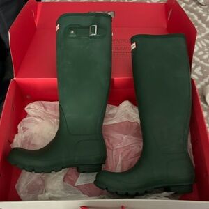 Hunter Green Women's Winter & Rain Boots